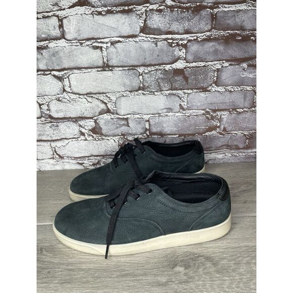 Ecco Street Lite Black Leather Lace Up Casual Low Sneakers Men’s Sz 44EU/11M US - Picture 15 of 16